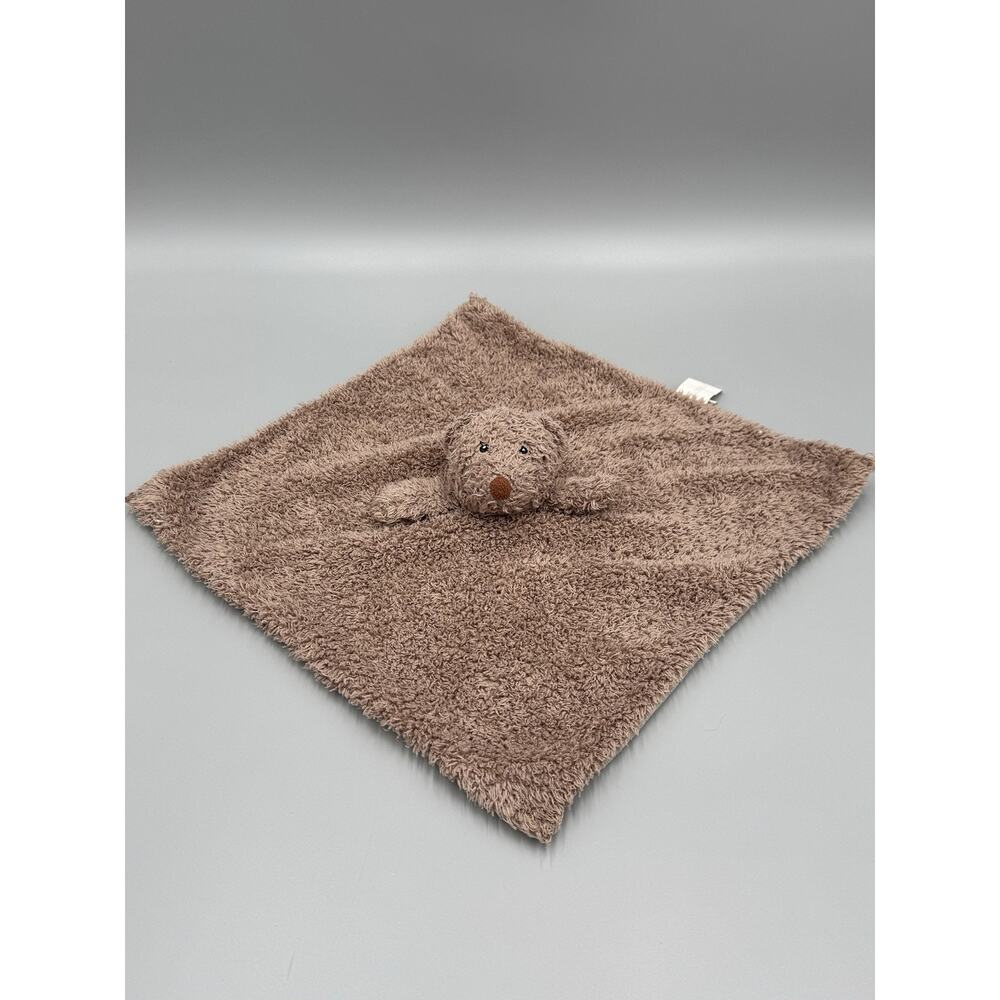 Doindute Fuzzy Teddy Bear Lovey Plush Brown Baby Security Blanket
